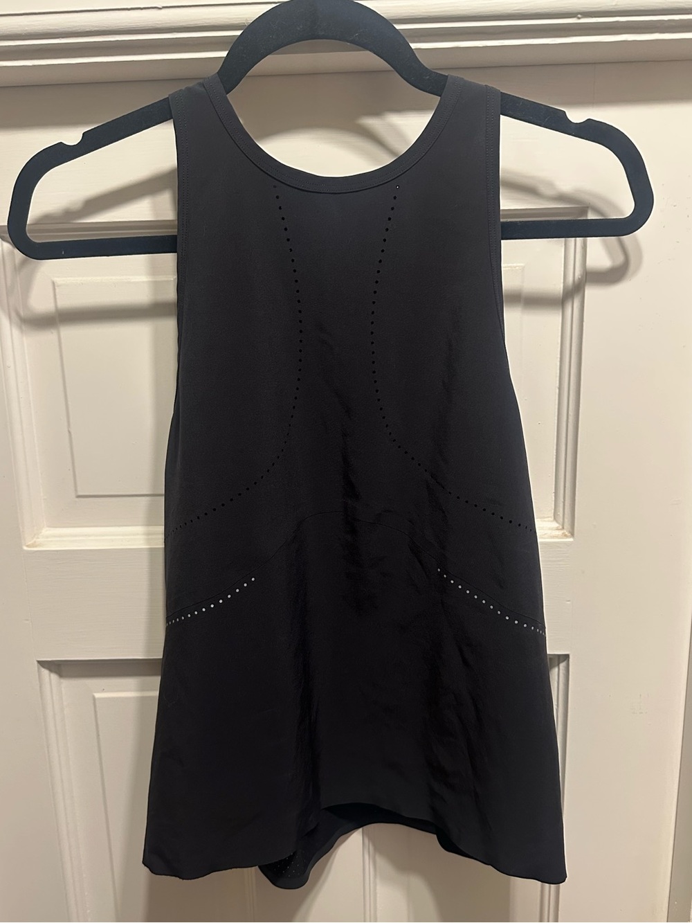 Lululemon Black Sleeveless Perforated Tank